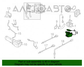 Supapa de accelerație VW Jetta 11-18 SUA 2.0 TDI nou original