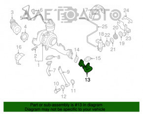 Tubul EGR lung pentru VW Jetta 11-18 USA TDI