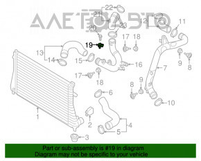 Senzorul de presiune a supraalimentării VW Jetta 11-18 SUA 1.8T