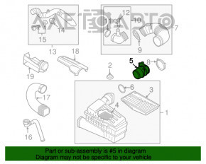 Расходомер воздуха VW Jetta 11-14 USA 2.0 TDI