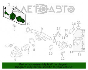 Pompa de apă VW Atlas 18-3.6 nouă OEM originală