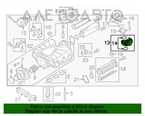 Дроссельная заслонка VW Passat b7 12-15 USA 3.6