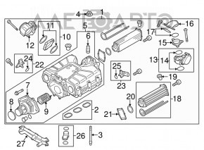 Дроссельная заслонка VW Passat b7 12-15 USA 3.6