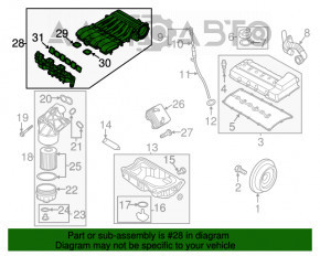 Коллектор впускной VW Passat b7 12-15 USA 3.6