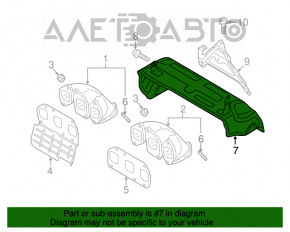 Protecția colectorului de eșapament pentru VW Passat b8 16-19 SUA 3.6