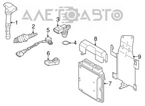 Блок ECU компьютер двигателя Porsche Cayenne 958 11-17 3.6