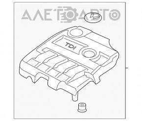 Накладка двигателя VW Jetta 11-18 USA TDI