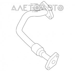 Трубка ЕГР короткая VW Passat b7 12-15 2.0TDI