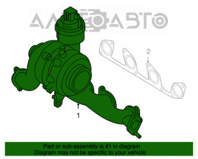 Turbina VW Jetta 11-18 SUA TDI 55k