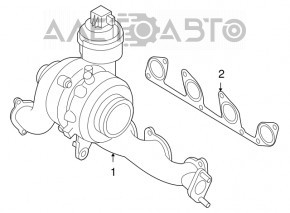 Turbina VW Jetta 11-18 SUA TDI 55k