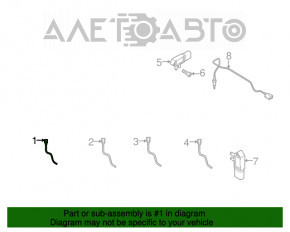 Senzor temperatura gaze de esapament VW Passat b7 12-15 USA 2.0 TDI turbina fata nou original OEM