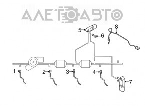 Senzor temperatura gaze de esapament VW Passat b7 12-15 USA 2.0 TDI turbina fata nou original OEM