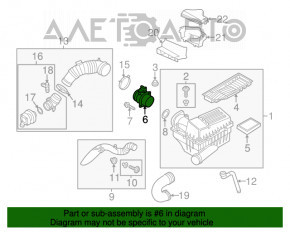 Contor de aer VW Passat b7 12-15 SUA 2.0TDI