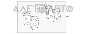 Plăcuțe de frână spate pentru Lexus RX300 RX330 RX350 RX400H 04-09