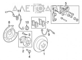 Колодки FBK задние Lexus RX300 RX330 RX350 RX400H 04-09