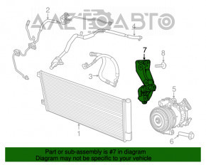 Suportul generatorului Jeep Compass 17- 2.4