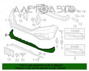 Buza bara fata Honda CRV 15-16, noua, originala OEM