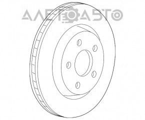 Placă de frână față dreapta Jeep Grand Cherokee WK2 11-21 cod br1, br6