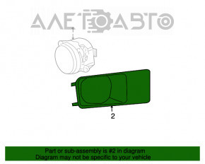 Capacul farului de ceață dreapta Dodge Challenger 09-14