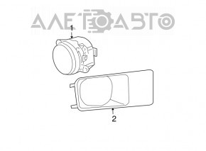 Capacul farului de ceață dreapta Dodge Challenger 09-14