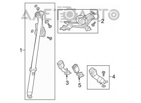 Centura de siguranță din spate dreapta pentru Honda CRV 17-22 gri.