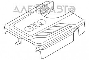 Накладка двигателя VW Jetta 11-18 USA 1.4T hybrid, надломано крепление
