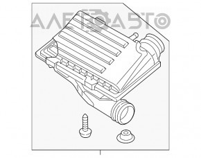 Корпус воздушного фильтра VW Jetta 11-18 USA 1.4T hybrid, сломаны крепления