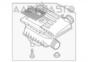 Corpul filtrului de aer VW Jetta 11-18 USA 1.4T, suportul este rupt.