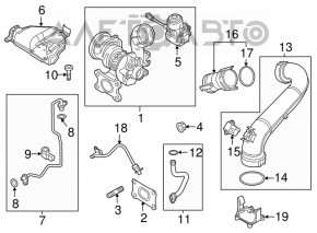 Turbina VW Jetta 11-18 SUA 1.4T 103CP