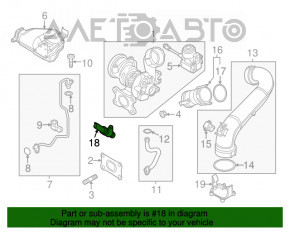 Tubul de ventilație a gazelor carterului VW Jetta 19- 1.4