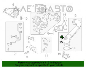 Senzor de presiune de supraalimentare VW Jetta 11-18 USA 1.4T