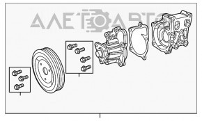 Pompa de răcire Jeep Cherokee KL 14-21 2.4