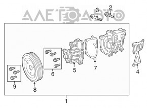 Pompa de răcire Jeep Cherokee KL 14-21 2.4