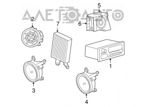 Radio CD player Jeep Compass 11-16