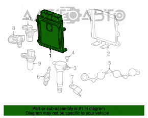 Modulul ECU al motorului Jeep Patriot 11-17