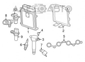 Modulul ECU al motorului Jeep Patriot 11-17