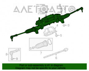 Рейка рулевая Jeep Cherokee KL 14-18