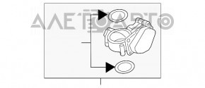 Supapa de accelerație Audi Q7 4L 10-15