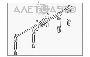 Firele de înaltă tensiune VW Jetta 11-18 SUA 2.0 4 buc.