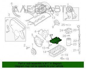 Ulei de ecran reflectorizant VW Jetta 11-18 SUA 2.0