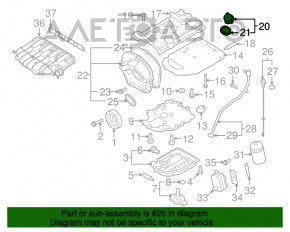 Capacul gurii de umplere a uleiului VW Passat b7 12-15 USA 2.0T, 2.0 TDI nou aftermarket FEBI