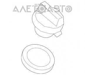 Capacul gâtului de umplere a uleiului VW CC 08-17 2.0 CCTA