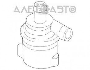 Насос помпа охлаждения дополнительный Audi A4 B8 08-16 2.0T тип 2