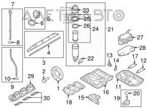 Capac supapă Audi Q7 4L 10-15 dreapta