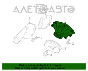 Помпа водяная Audi Q5 8R 09-17 3.0 tfsi