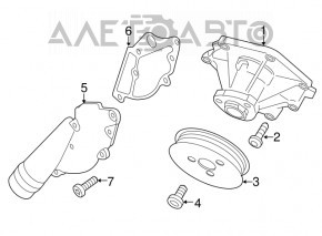 Capacul termostatului Audi Q5 8R 13-17 3.0 tfsi