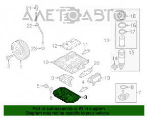 Palet de ulei Audi Q5 8R 13-17 3.0 tfsi