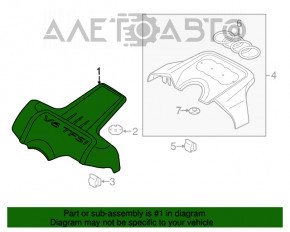 Накладка двигателя передняя Audi Q5 8R 13-17 3.0 tfsi новый OEM оригинал