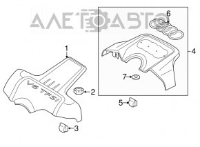 Накладка двигателя передняя Audi Q5 8R 13-17 3.0 tfsi новый OEM оригинал
