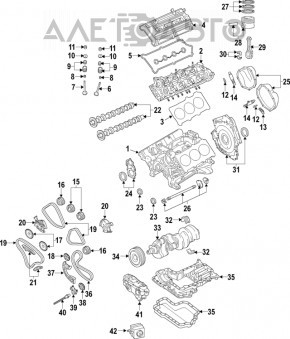 Клапан фаз грм Audi Q5 8R 13-17 3.0 tfsi